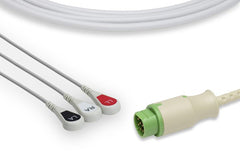 Cable ECG de una pieza compatible Siemens